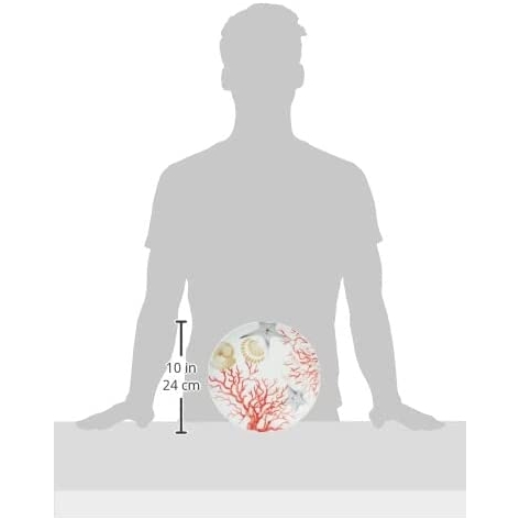Acquista online Assiettes service 18 pièces en porcelaine et céramique Coral Excelsa